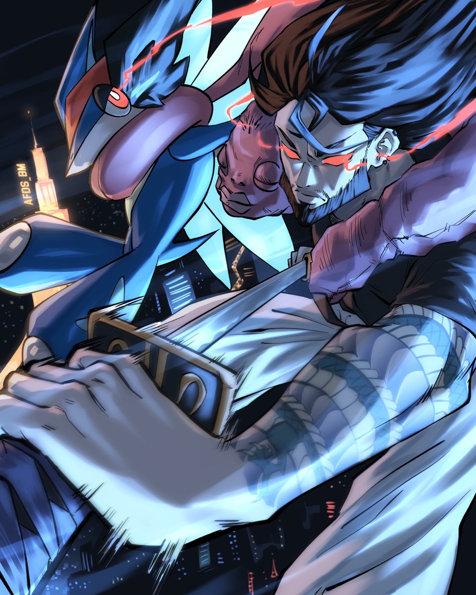 AfdsBm's tweet image. Yasashii and Greninja #greninja #pokemon