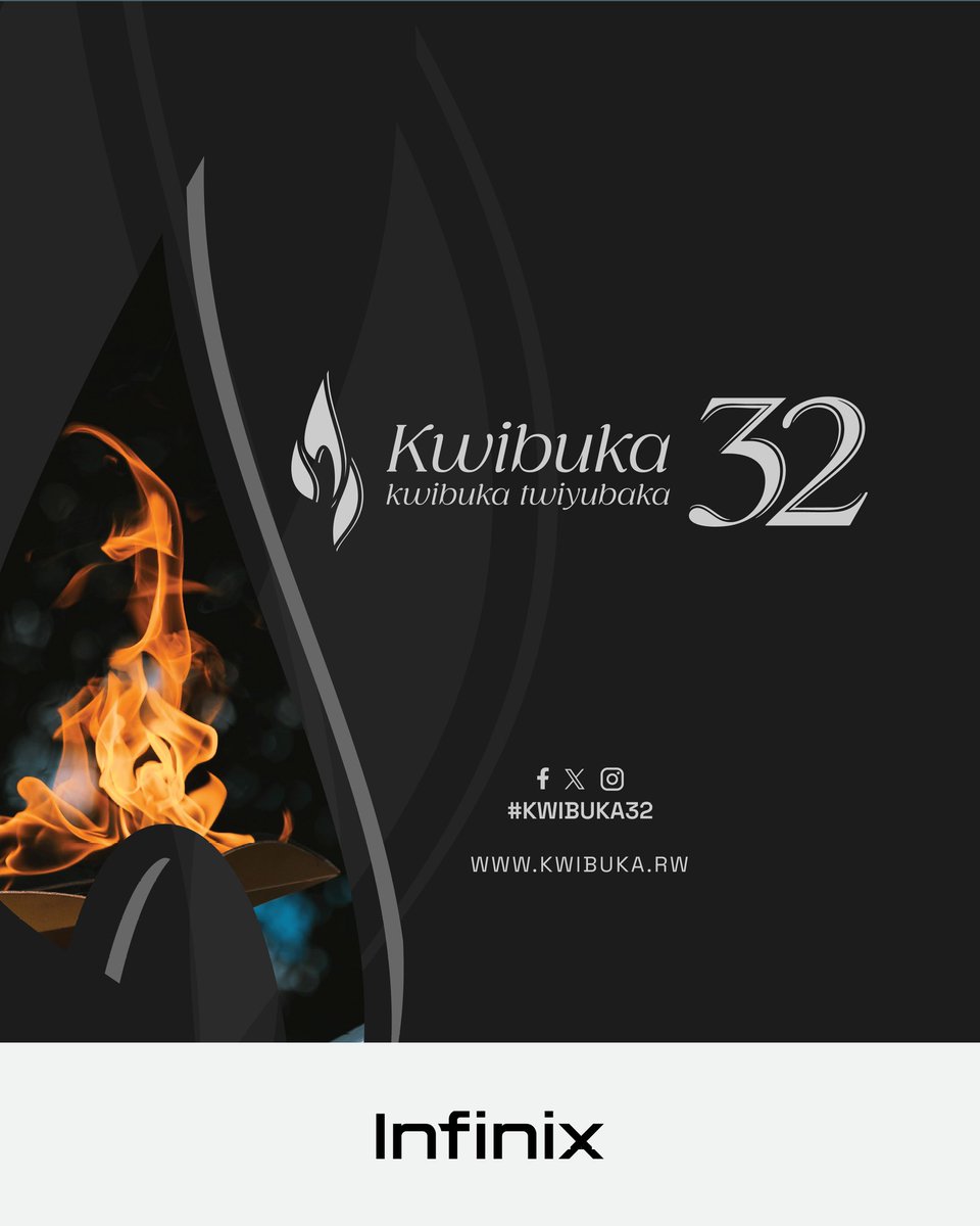 infinixrwanda's tweet photo. Infinix Rwanda yifatanyije n'Abanyarwanda ndetse n’Isi yose kwibuka ku nshuro ya 32 Jenoside yakorewe Abatutsi mu 1994.

Twibuke twiyubaka.

#kwibuka32 🕯️ https://t.co/XxlmuTSMrU
