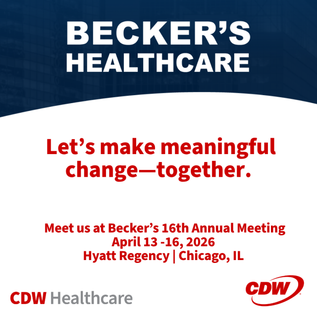 Longboz1's tweet photo. Meaningful change in healthcare takes more than vision—it takes action. @CDWCorp is heading to Becker’s Annual Meeting to connect with leaders shaping what’s next across healthcare. https://t.co/SlgaHhyIre https://t.co/TKOQQ4hrcg