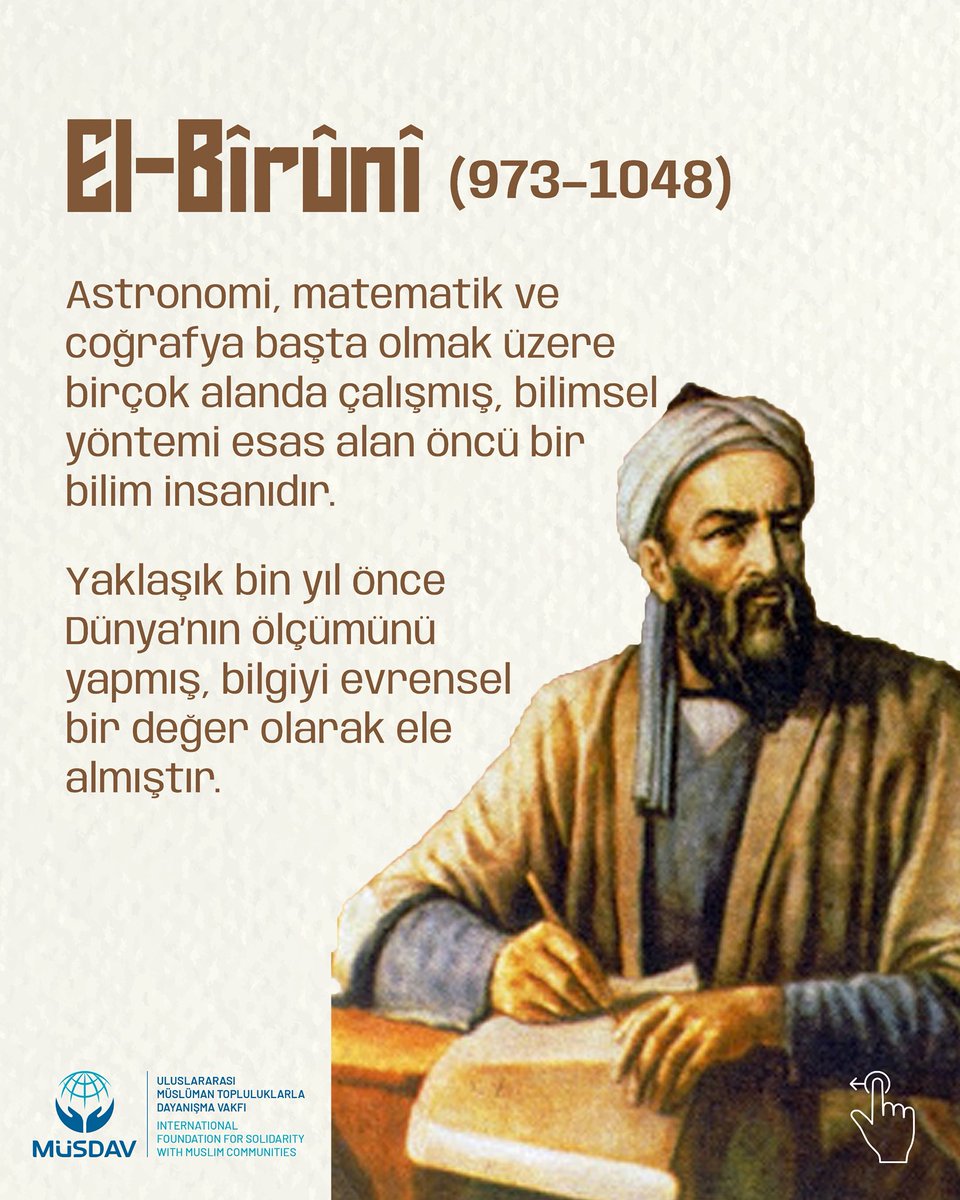 musdavtr's tweet photo. Bilgiyle inşa edilen bir medeniyet.

Müslüman bilim insanları; ilmi, inanç ve sorumluluk bilinciyle ele alarak insanlığın ortak mirasına dönüştürmüştür. https://t.co/GzXUmQ8JA5