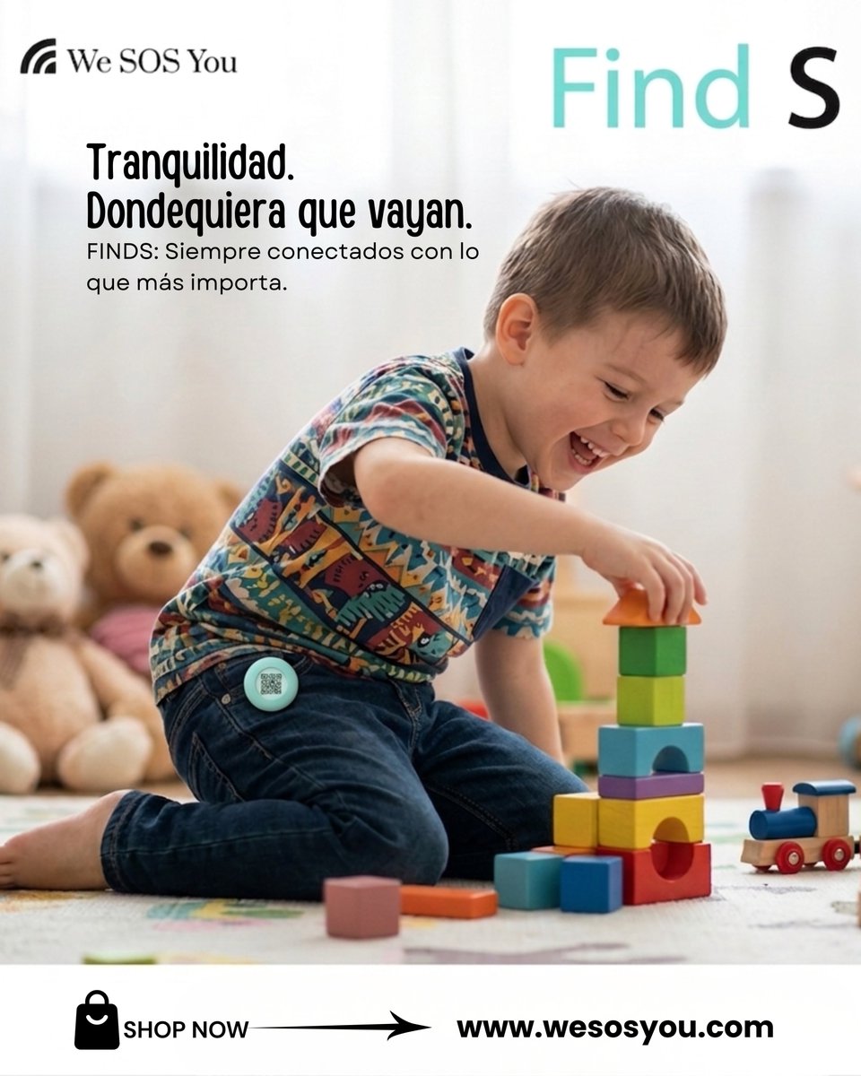 WeSOSYou's tweet photo. 👶📍 Nunca pierdas de vista lo que más te importa.

El localizador GPS infantil AIR FIND S Tag te ayuda a encontrar a tu hijo al instante con la tecnología Buscar mi iPhone o Buscar mi dispositivo de Google.

👉 https://t.co/gajFlZldxj

#WeSOSYou #MantenteProtegido #Localización https://t.co/5b4OE9Mbqm