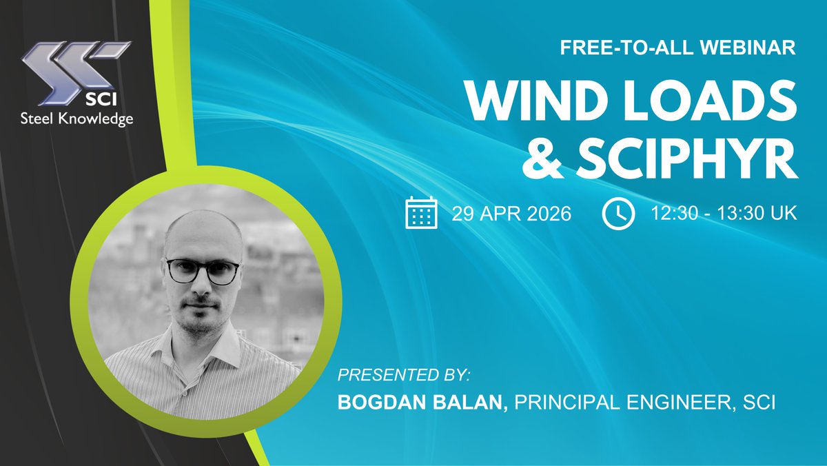 SCIsteel's tweet image. Bookings are now open for our next FREE-TO-ALL webinar!

🔗 portal.steel-sci.com/eventdetail.ht…

#BestPractice #MembershipBenefits #SteelConstruction #CPD #FREE #WindLoads #SCIPHYR