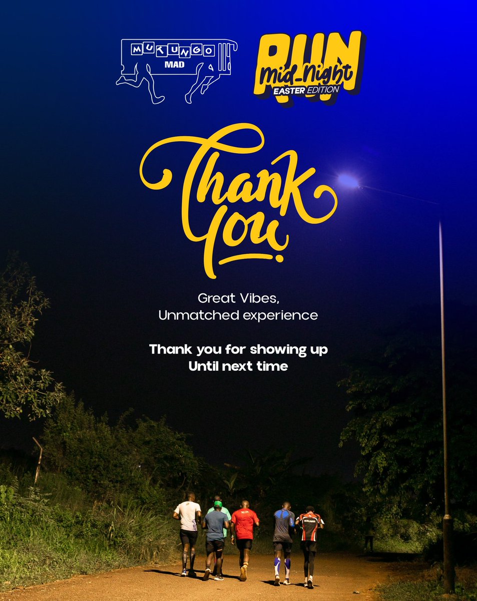 mutungomadbus's tweet photo. Thank You for showing up for the #MidnightRun - Easter Edition 2026
👏👏👏👏 https://t.co/mvqJ1w1DaY