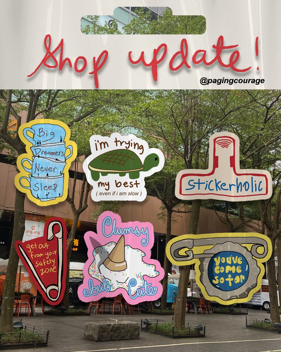 pagingcourage's tweet image. Online Cart is now updated!
🛒forms.gle/GAnnW16rwF5gZa…

#art #sticker