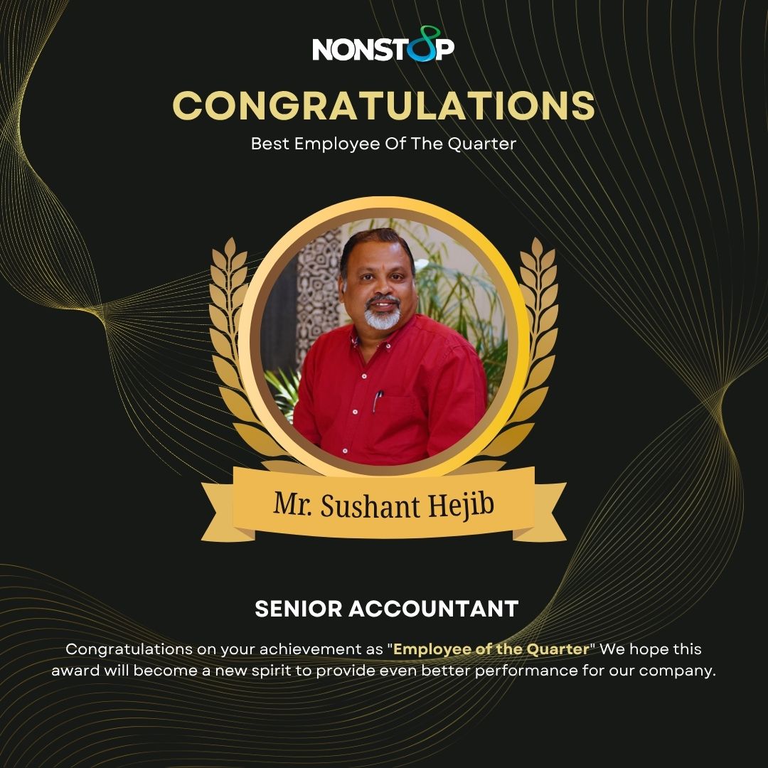 nonstopcorp's tweet photo. 🌟Excellence Recognized, Hard Work Rewarded!

We are thrilled and incredibly proud to announce that Mr. Sushant Hejib, our dedicated Senior Accountant, has been awarded the prestigious title of Employee of the Quarter at Nonstop! 🏆 
#EmployeeOfTheQuarter #Nonstop #NonstopFamily https://t.co/Sn1EaU7F1L