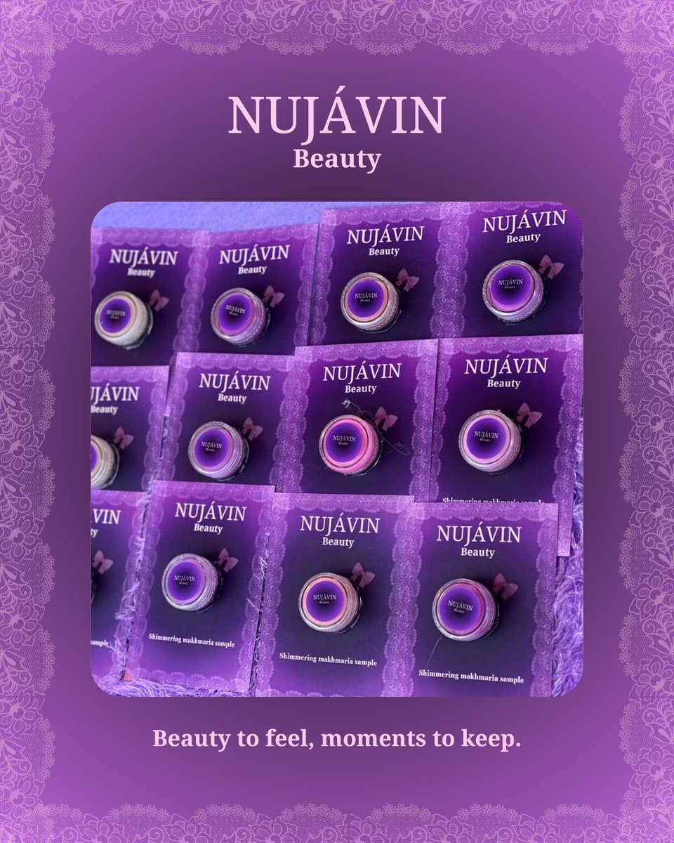 nujavin_beauty's tweet image. Not just products, but memories wrapped in scent and shine.🤭💜
Beauty to feel, moments to keep with Nujávin community.🫰🏻✨
🔗: linktr.ee/nujavin.beauty
#NujávinBeauty #EffortlessAesthetic #BeautyCommunity #Nujávincommunity
