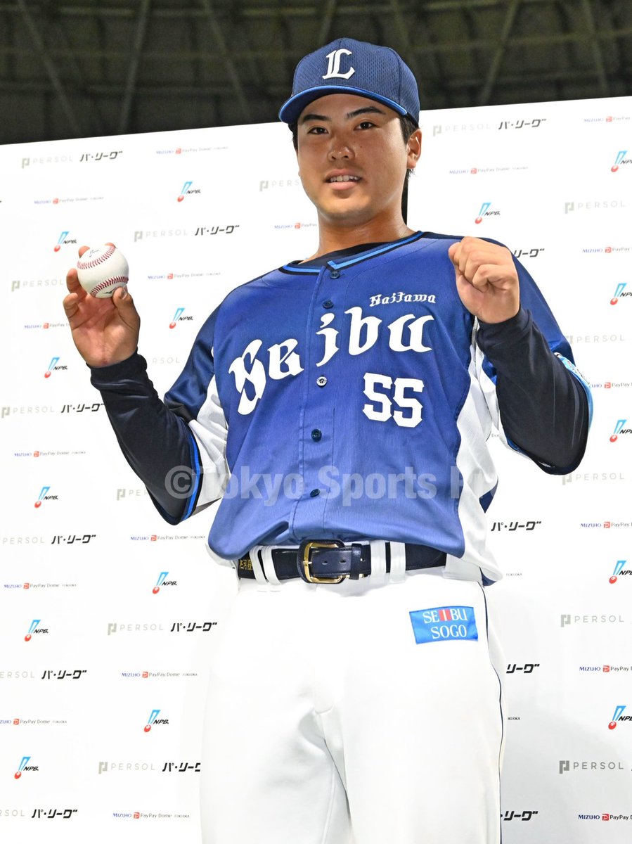 tospophoto's tweet image. 【プロ野球】2026年4月7日
ソフトバンク ｘ #西武

今日のヒーロープロ１号
#仲三優太

#seibulions #東スポ
