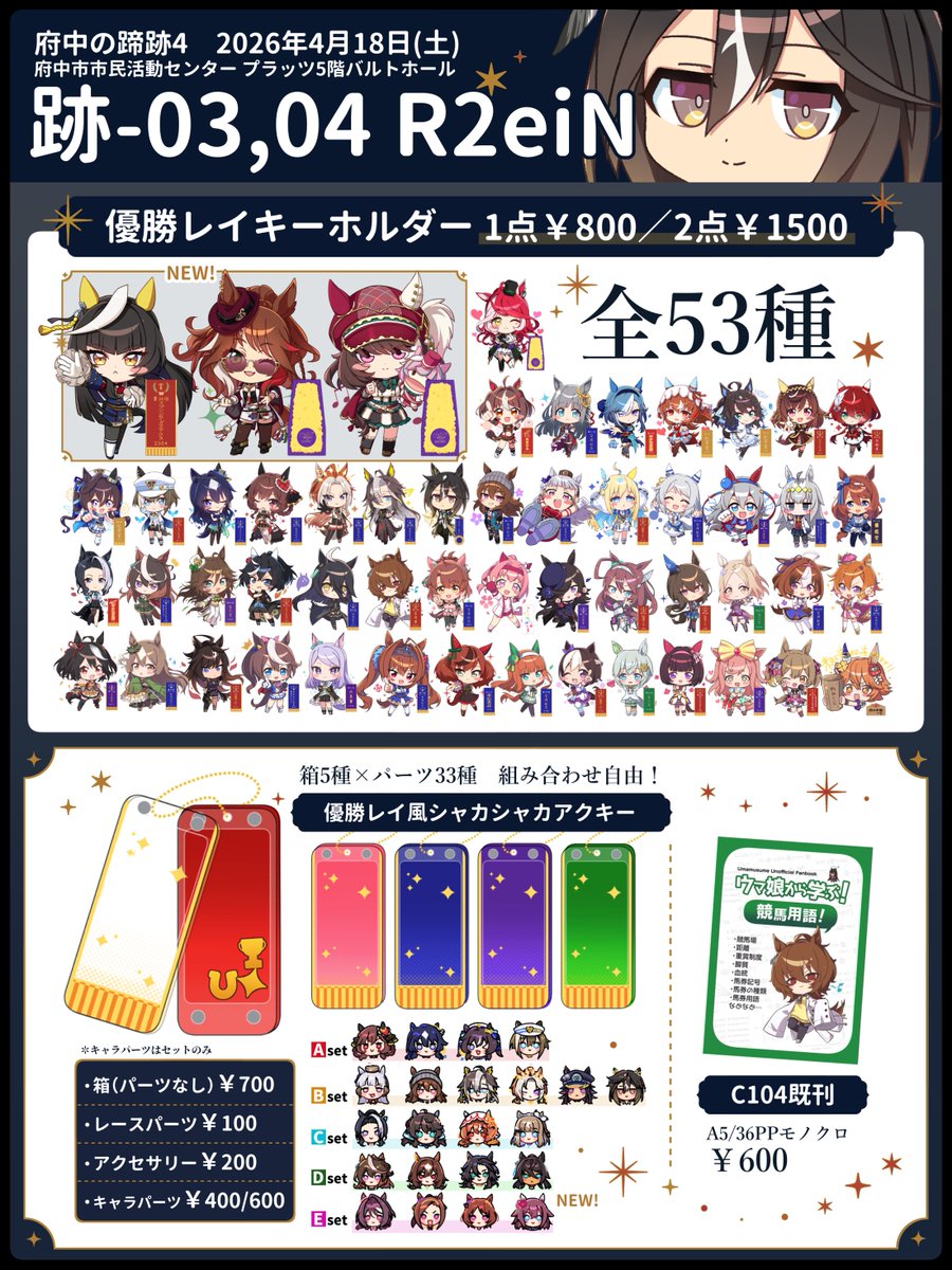 凛🌙 4/18府中蹄跡-跡03、04 tweet media