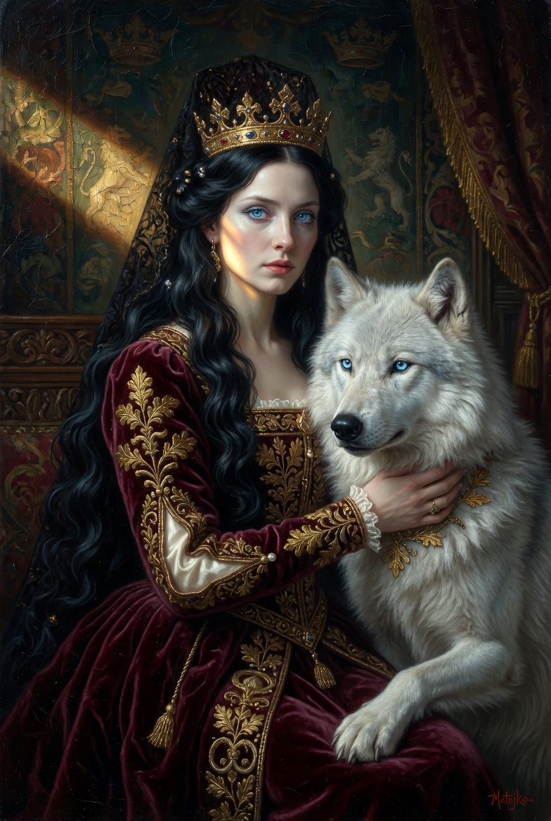 EtherealxArt's tweet image. Queen with her loyal companion 👑🐺
Tagging @CacheCuties, you wanted to see the wolf 😊
Grok @imagine #AIart #GenerativeAI