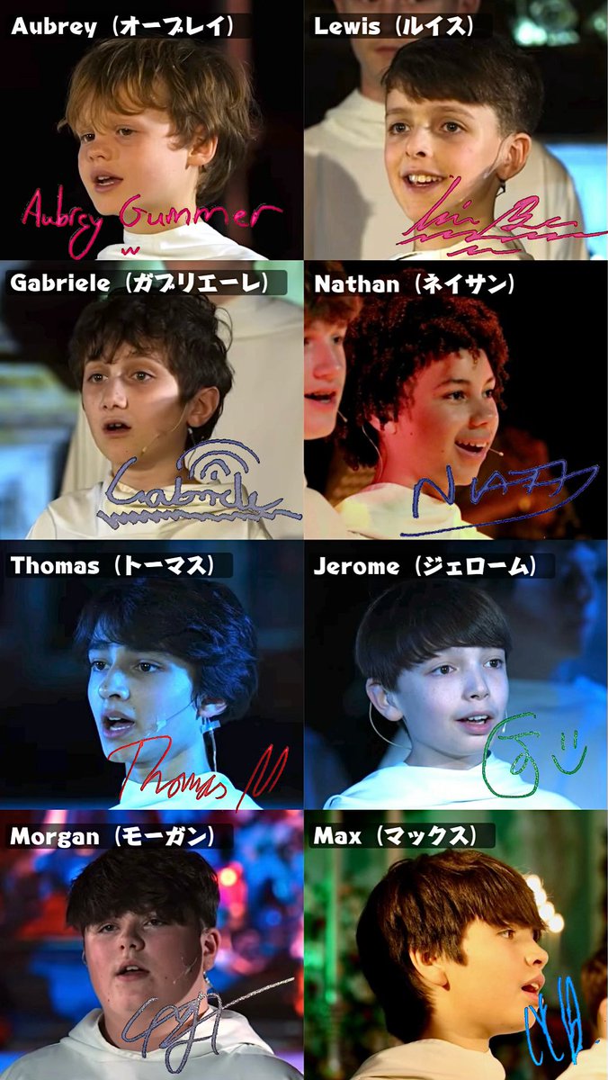libera_nippon's tweet photo. 【2026年来日メンバーサイン一覧】

今年も公演後にサイン会の実施がありましたが、もらったサインが誰のものか分からなくなってしまった、あるいは判読が難しいといった場合に参考にしていただけるかもしれません！ご活用ください！

📸@officiallibera https://t.co/EHUoBsKs39