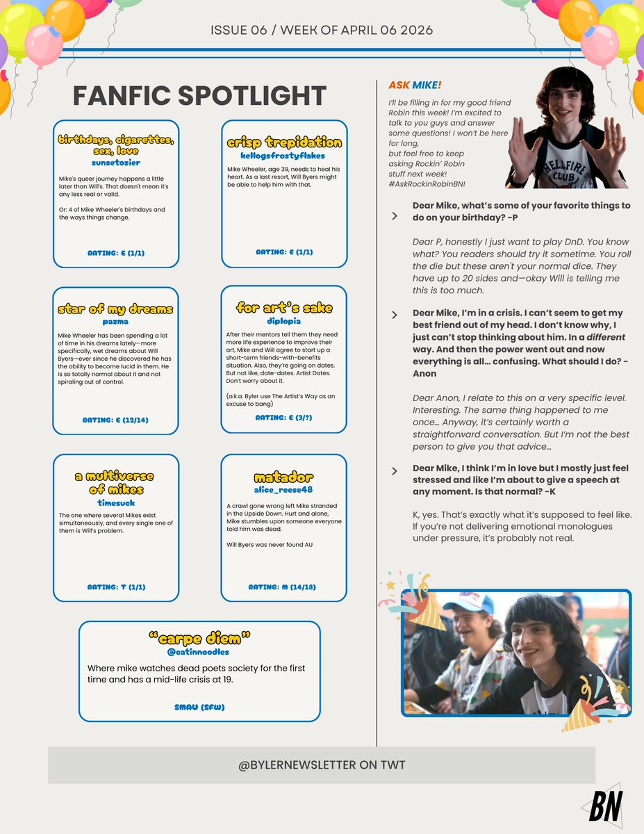 Byler Newsletter tweet media