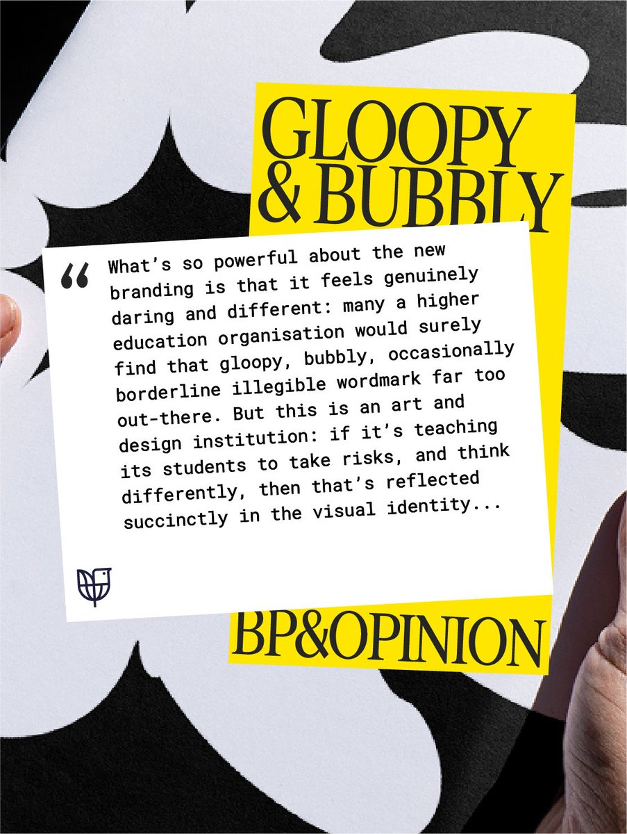 bpandopinion's tweet image. Gloopy, bubbly, occasionally borderline illegible 

Get an opinion → bpando.org/2026/03/24/lab…

#logos #identity #typography #brand #bpo