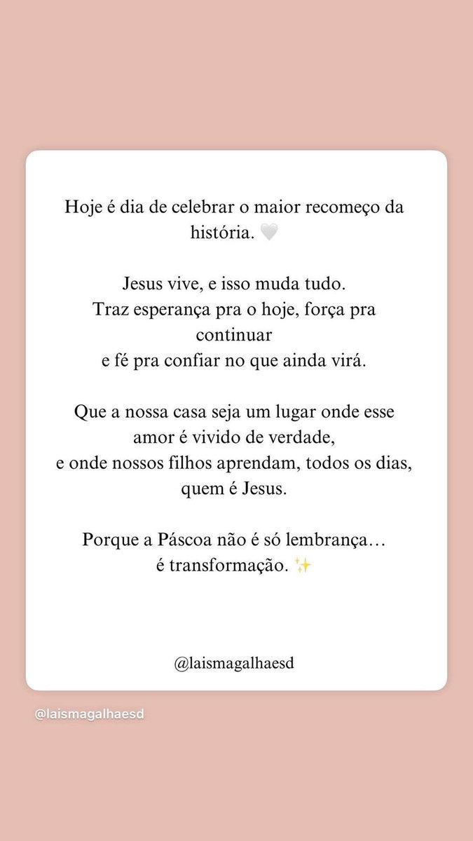 Mensagem de Páscoa para os nossos corações 💕 #jademagalhaes