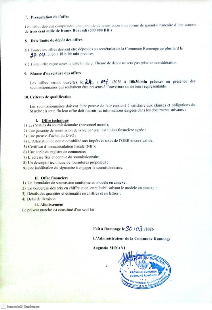 COMMUNE RUMONGE tweet media