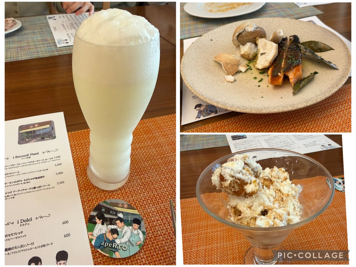 yama_mouse's tweet photo. どの料理も美味しかった😊
アスパラのソースはパン泥棒すぎません？合法？ビゴリとリゾットは見た目も香りも春爛漫！ラザニアがわんぱくサイズで笑っちゃった。感動したのはリモンチェッロ🍋ヨーグルトとかレアチーズケーキみたいなお味で大好きだった🫶
#アペルト #apeRTO https://t.co/h3WdFhBXWD