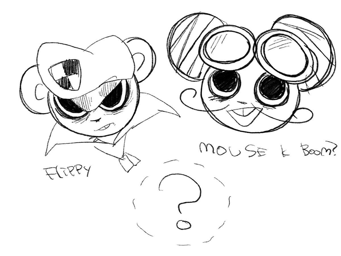 ハピツリなんか昔見まくってたから記憶だけで描けるも〜んとか思ったけどフリッピーの仲間が思い出せず詰み