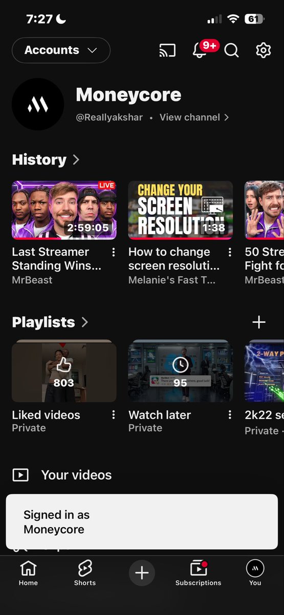 reaIlyakshar's tweet photo. @MrBeast my YouTube channel popped on the stream but I never got reached out to https://t.co/sRdbW9ENmM
