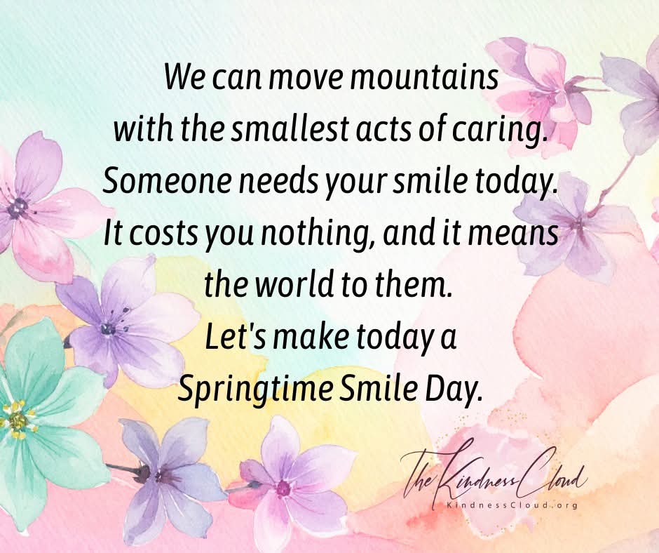 oceanpearl007's tweet image. 💜🩷🌸🩷💜 #small #acts #caring #someone #needs #smile #today #costs #nothing #means #world #today #springtime #smileday #passiton #like #share 💜🩷🌸🩷💜