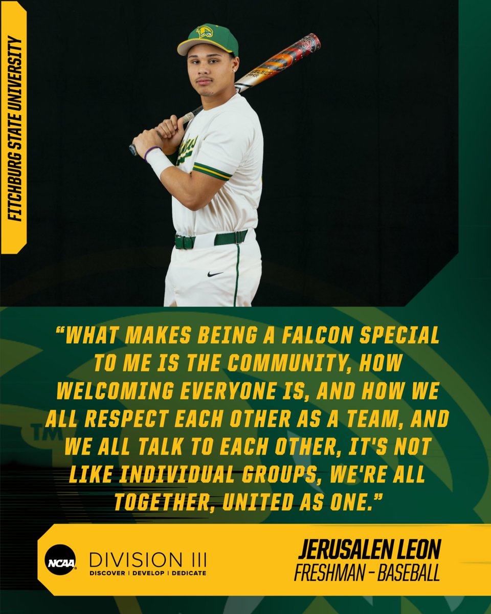 FSU_Falcons's tweet image. DIII Week Day 2 🦅

Day 2 of DIII Week is all about our student-athletes! Here's what some of our players say it means to wear the Falcon jersey, and why they chose DIII.

@fsufalconsb   @fsufalsonsbaseball   @fsufalconswlax

#DIIIWeek #FalconPride #StudentAthlete