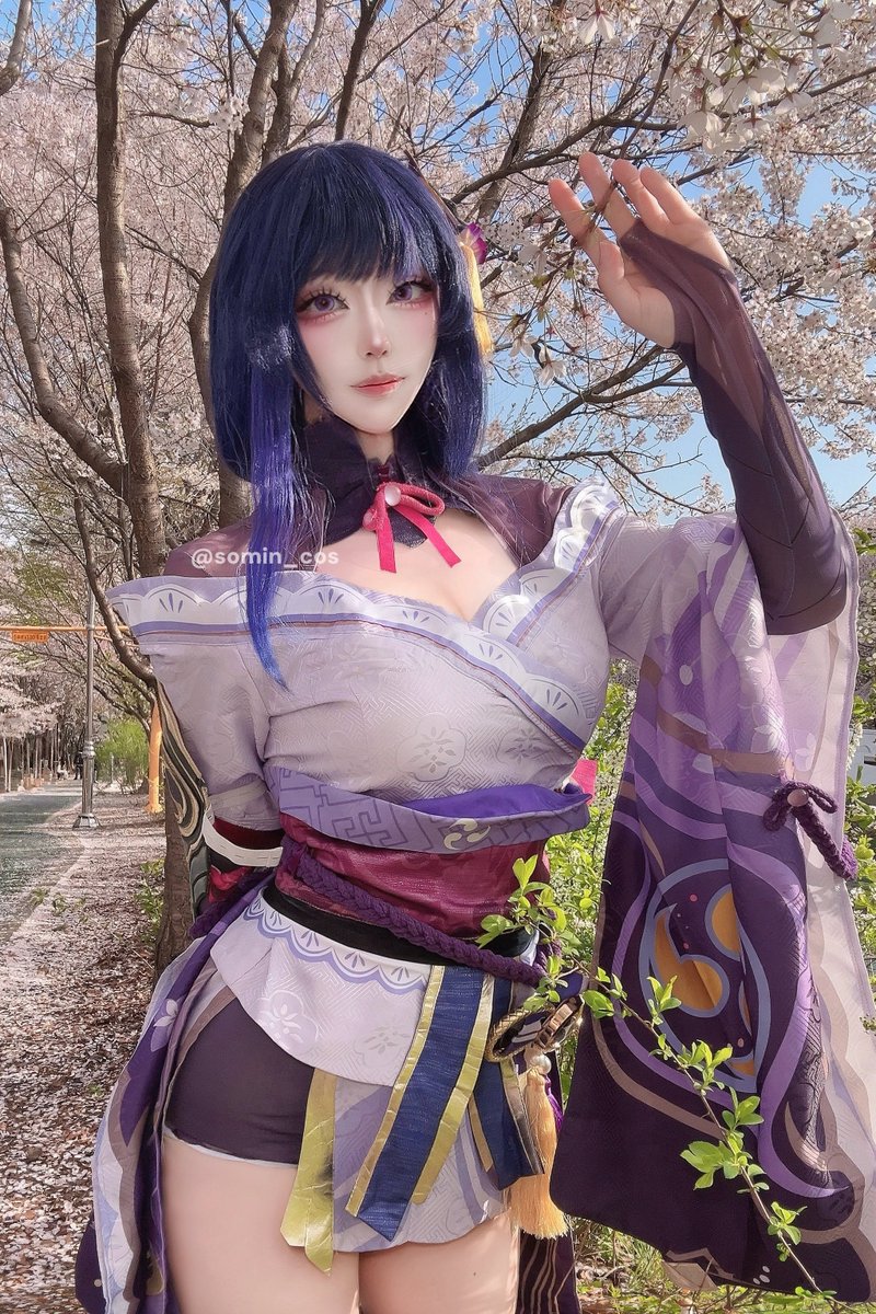 somin_cos's tweet image. #genshinimpact #原神 #Raiden 
#HoYocreators 

🌸
