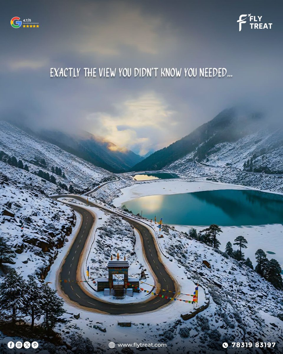 Flytreat_Tour's tweet photo. ✨ Somewhere between the clouds and the mountains… you find yourself.

From peaceful monasteries 🛕 to snow-covered passes ❄️,
from hidden lakes 💙 to roads that touch the sky…
Tawang isn’t just a destination, it’s a feeling

📞 DM us or call: 78319 83197 https://t.co/VITA5AL6su
