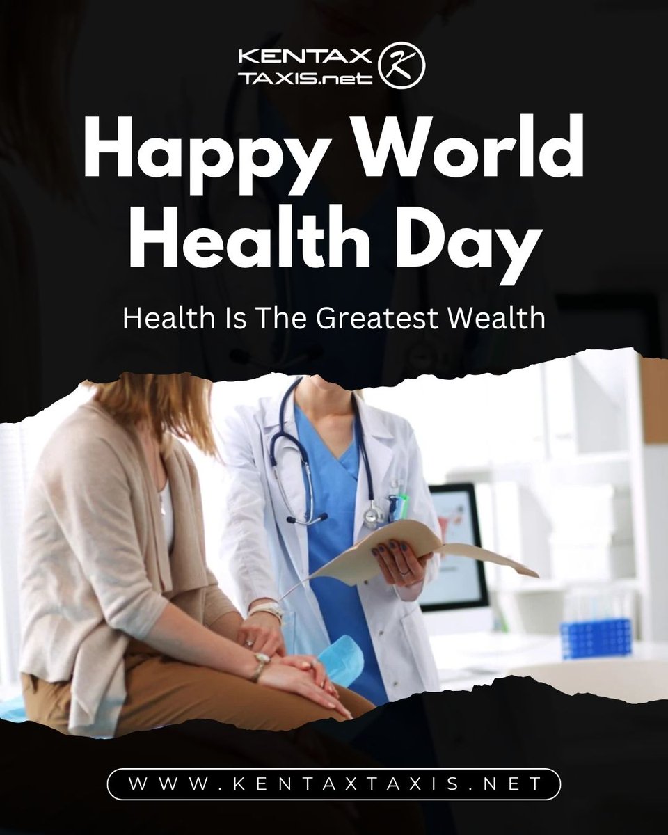 KentaxTaxis's tweet photo. Happy World Health Day from Kentax Taxis! 💚
Because every smooth ride adds to your peace of mind

Book Now
☎️01628 201381
🌐https://t.co/SsJRjpHeCj

#KentaxTaxis #BookNow #ContactUs #TaxiServices #TravelPlans #WorldHealthDay #SafeTravel #HealthyJourneys https://t.co/GcI01HHeie