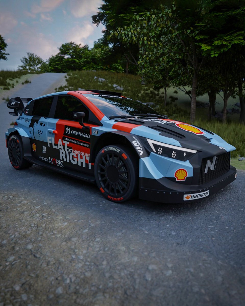 MaximumAttackDT's tweet photo. Hyundai will adopt a special livery for @croatia_rally in honour of @Craig_Breen #MaximumAttack #WRC #RallyCroatia #CraigBreen #ForCraig https://t.co/7x9Cmo0up6