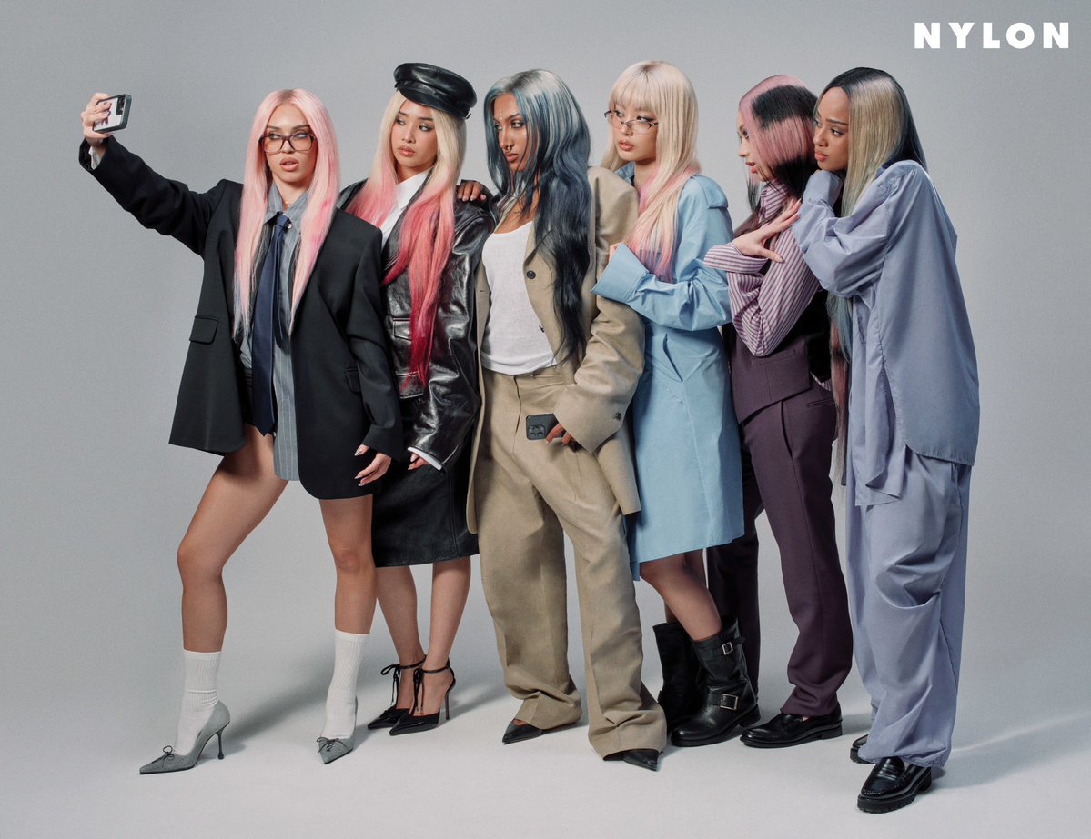 mycatzeye's tweet image. KATSEYE FOR NYLON!!