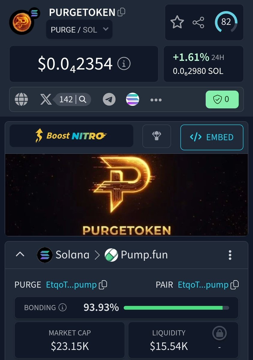 PurgeTokenX's tweet photo. YOU CAN NOW FIND US ON DEXTOOLS!!
 https://t.co/3ViYDRCu4U

#meme #CT #Moonshot https://t.co/cU2Duw9S7B