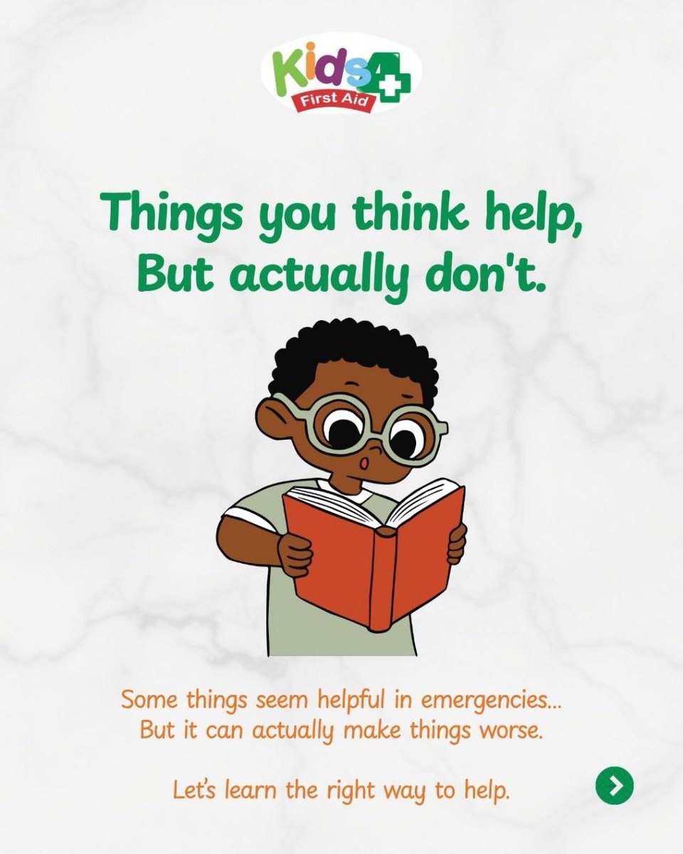 Kids4FirstAid's tweet photo. ❌Putting something in someone's mouth during a seizure.
❌Shaking someone who fainted.
Both feel right. Both are wrong.
Here's what you should actually do.👇
#firstaid #emergencyresponse #healtheducation https://t.co/IqWJxSuxCn