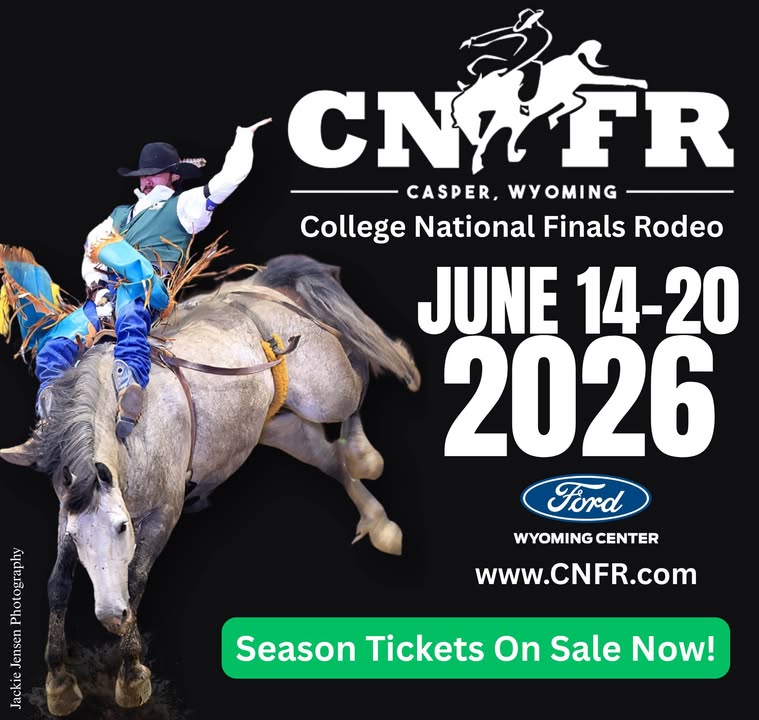 FordWYCenter's tweet image. CNFR Season Tickets are available now! Grab yours online now at bit.ly/4rNK6sD.

June 14–20 | Ford Wyoming Center

Let’s rodeo, Casper 🤠

#CNFR #GetYourTickets