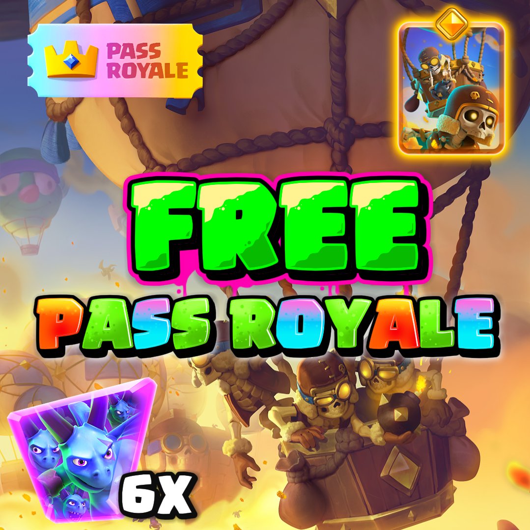 jester3z's tweet photo. 🇺🇸
1 Royale Pass available so you can get the MINION HORDE EVO or HERO BALLOON for free! 🎉
If you want a chance to win: Go to my INSTAGRAM @jester_3_z 📷
And comment “PASS” on my latest post!
https://t.co/P4j3Xr63QE

#clashroyale #supercell #SupercellPartner #GiftedBySupercell https://t.co/JUaTqmBstB