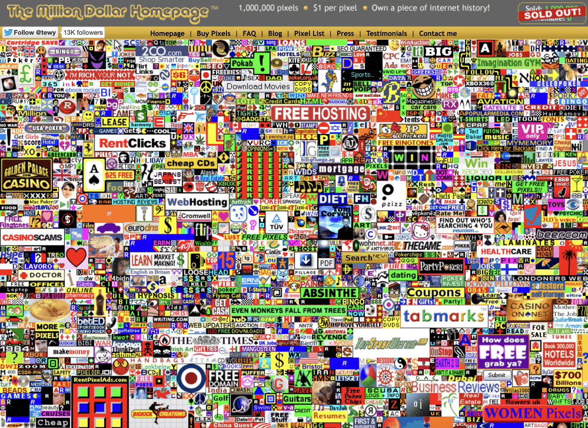 Josma_Design's tweet image. 🔴🙋‍♂️En 2005 alguien vendió pixeles en una web...y ganó 1.000.000$

🤑Yo he creado este planeta con #vibecoding y pretendo ganar 2.000.000$ en tan solo 6 meses...

Te explico cómo...⬇️