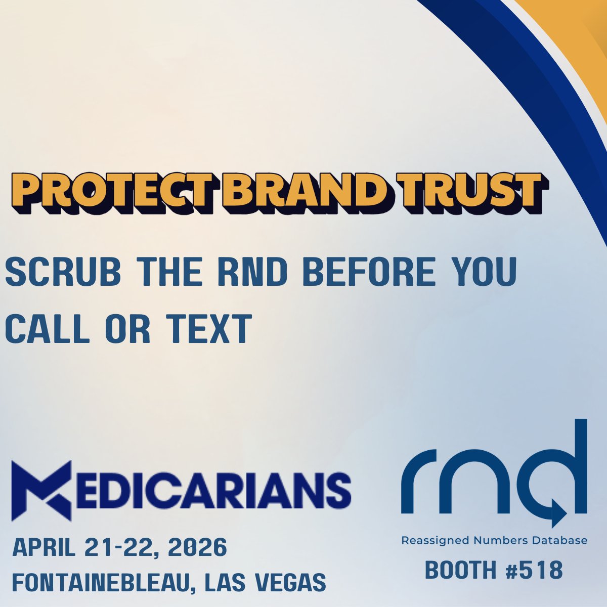 ReassignedTN's tweet photo. Nothing hurts brand trust faster than calling the wrong person and still trying to sell them a plan.

The RND helps organizations strengthen trust by reducing the risk of contacting reassigned numbers and improving the quality of outbound outreach. https://t.co/w416Im1vyC