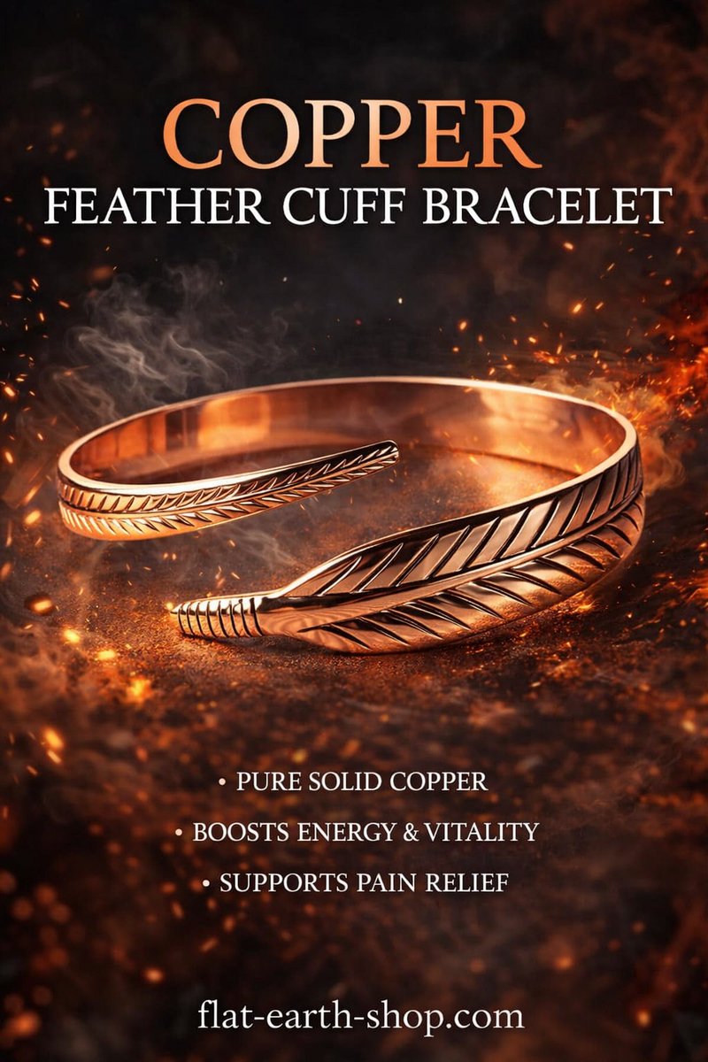 Copper Has Been Valued For Generations 
For A Reason. ⚡️

It Is Tied To Energy, Conductivity, Vitality, And A More Natural Way Of Living.✨

And When It Comes In A Beautiful Feather Cuff Like This, It Feels Even More Meaningful. 🪶

See It Here:
👉 tinyurl.com/copperfeather