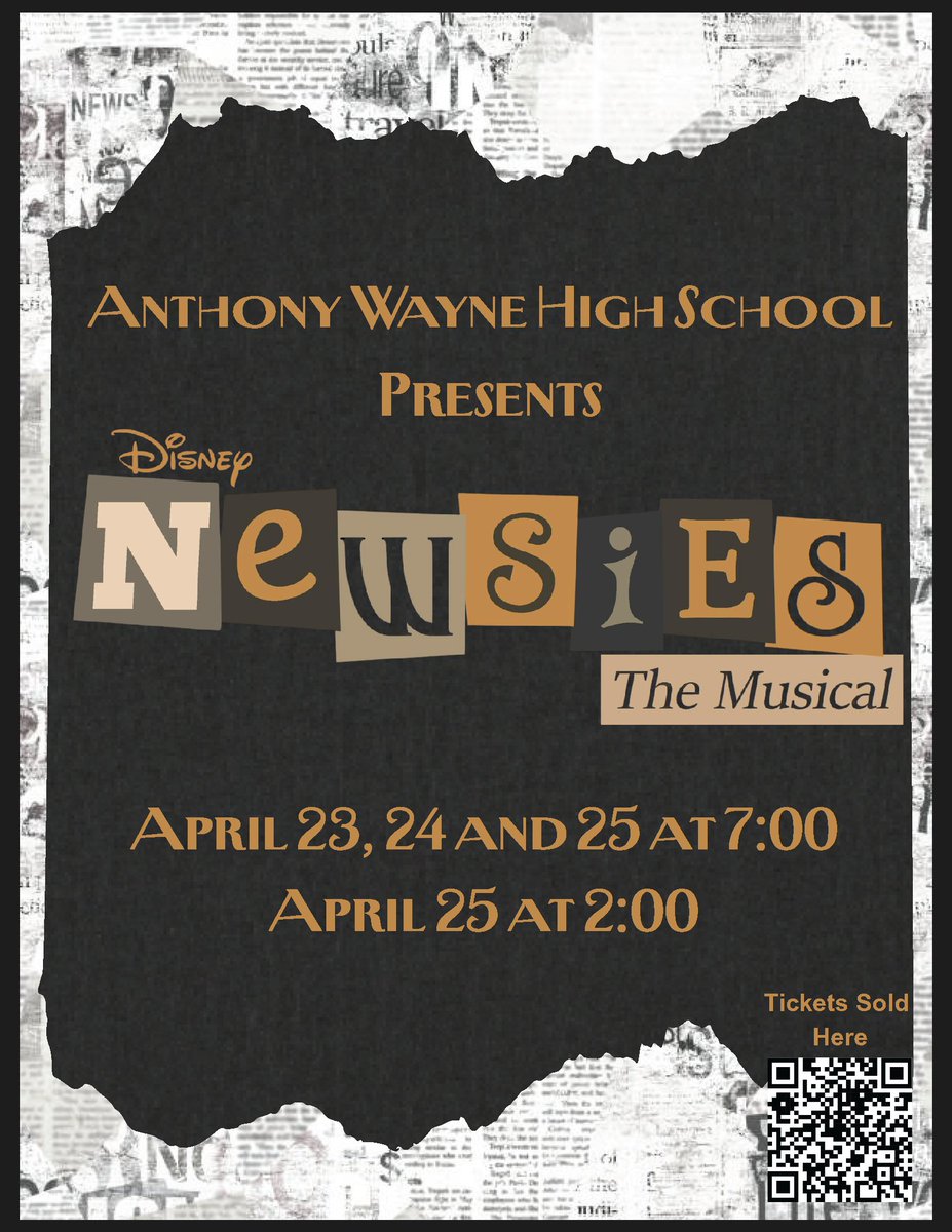 awgenerals's tweet photo. Clear your calendar for Saturday, April 25!
It will be a very full day on Campus. 

We hope to see you at one (or all) of the following events:

🎨 District Art Show
🗞️ Newsies musical
👕 Clothing drive
⚽️ Sports equipment drive
🥍 Lacrosse
⚾️ Baseball
🥎 Softball https://t.co/8FhVJrA6fA
