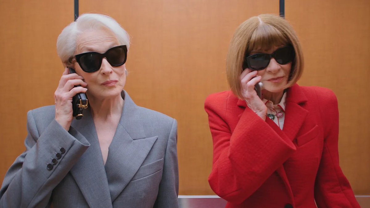 FilmUpdates's tweet photo. Meryl Streep and Anna Wintour for Vogue. https://t.co/f8VpXCRmnb