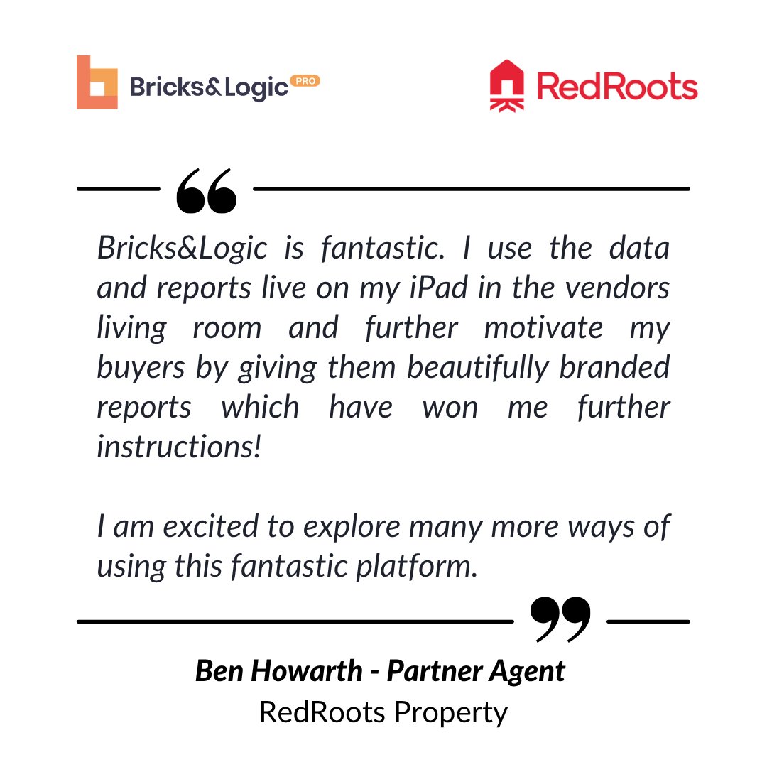 BricksAndLogic's tweet photo. Thank you, Ben, for your testimonial! 🙌 

Learn more about our solutions for #EstateAgents and #PropertyProfessionals at https://t.co/EOGbl5swy3 

#BricksAndLogic #PropTech #UKEstateAgents https://t.co/zPpZahsDLd