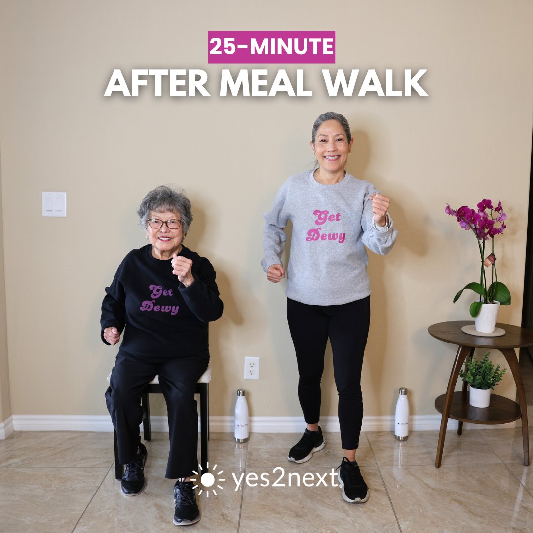 yes2next's tweet photo. What you do after eating matters.

A short indoor walk can boost energy, support digestion, and help you feel better. Simple, safe, and effective. https://t.co/GkTHWlki4x

#HealthyAging #WalkingWorkout #SeniorFitness https://t.co/fiX9DwVmAb