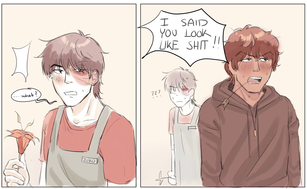 SpottedPidge's tweet image. Self indulgent flower shop au  
#jetko
