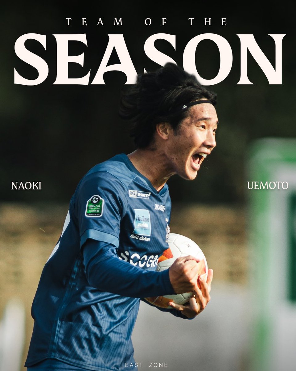customsutd's tweet photo. TEAM OF THE SEASON | EASTERN ZONE

Congratulations to Uemoto Naoki
for being named in the Team of the Season
BYD Dolphin League 3 — Eastern Zone.

Outstanding performances throughout the season
reflect his quality and importance to the team.

#CustomsUnited
#SingNaidan
#カスタムズユナイテッド
#TeamOfTheSeason
#BYDDolphinLeague3
