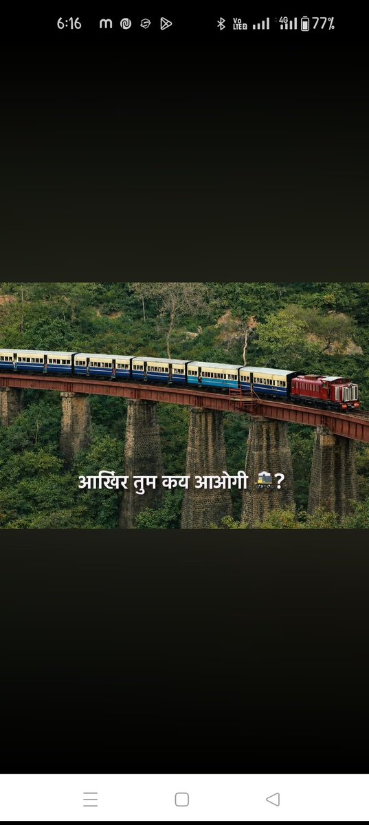 SushilK91125839's tweet image. आख़िर तुम कब आओगी… 🚂
महीनों से पटरियाँ सूनी हैं, अब तो साल भी गुजरने को है हर दिल इंतज़ार में है उस फिर से शुरू होने वाले सुहाने सफ़र का 💔 #TrainLove #WaitingForYou #EmotionalJourney #RailwayLife #MissYouTrain #LongWait #IndianRailways #SafarKaIntezaar #Memories #ComeBackSoon