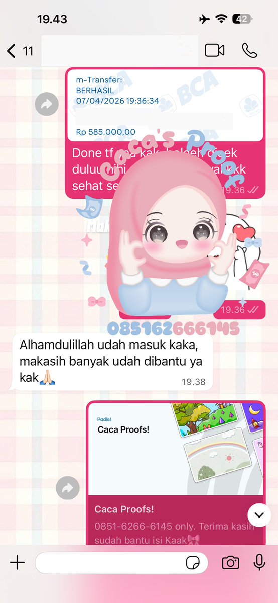 Caca ♡ ⃗ | WA di bio tweet media