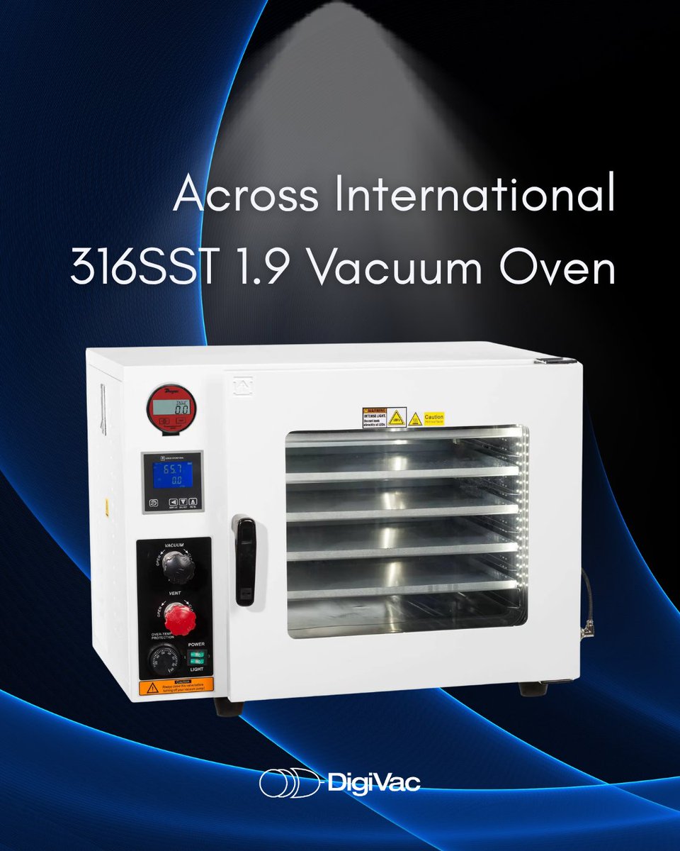 DigiVac_'s tweet image. Need faster drying &amp;amp; better consistency in your lab?

The Across International 1.9 Cu Ft Vacuum Oven delivers precision temp control, deep vacuum performance, and reliable results for extraction &amp;amp; R&amp;amp;D.

Upgrade your workflow today. 🔬

#LabEquipment #VacuumOven #Science