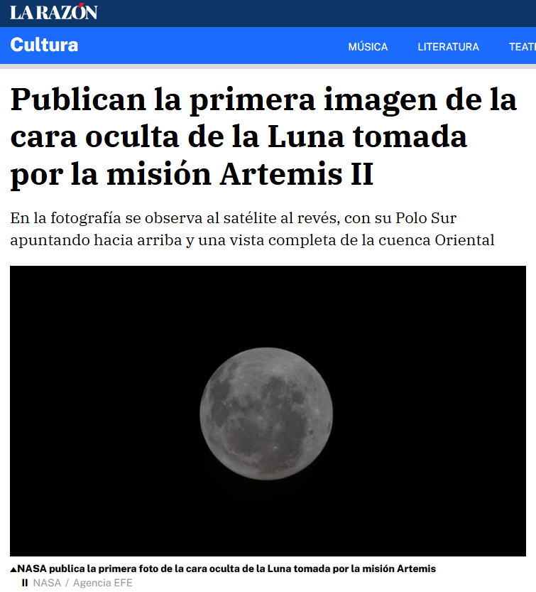 ExoPlanetascom's tweet image. El diario La Razón sin razón ni sentido 😅
#ArtemisII #NASA #MoonMission