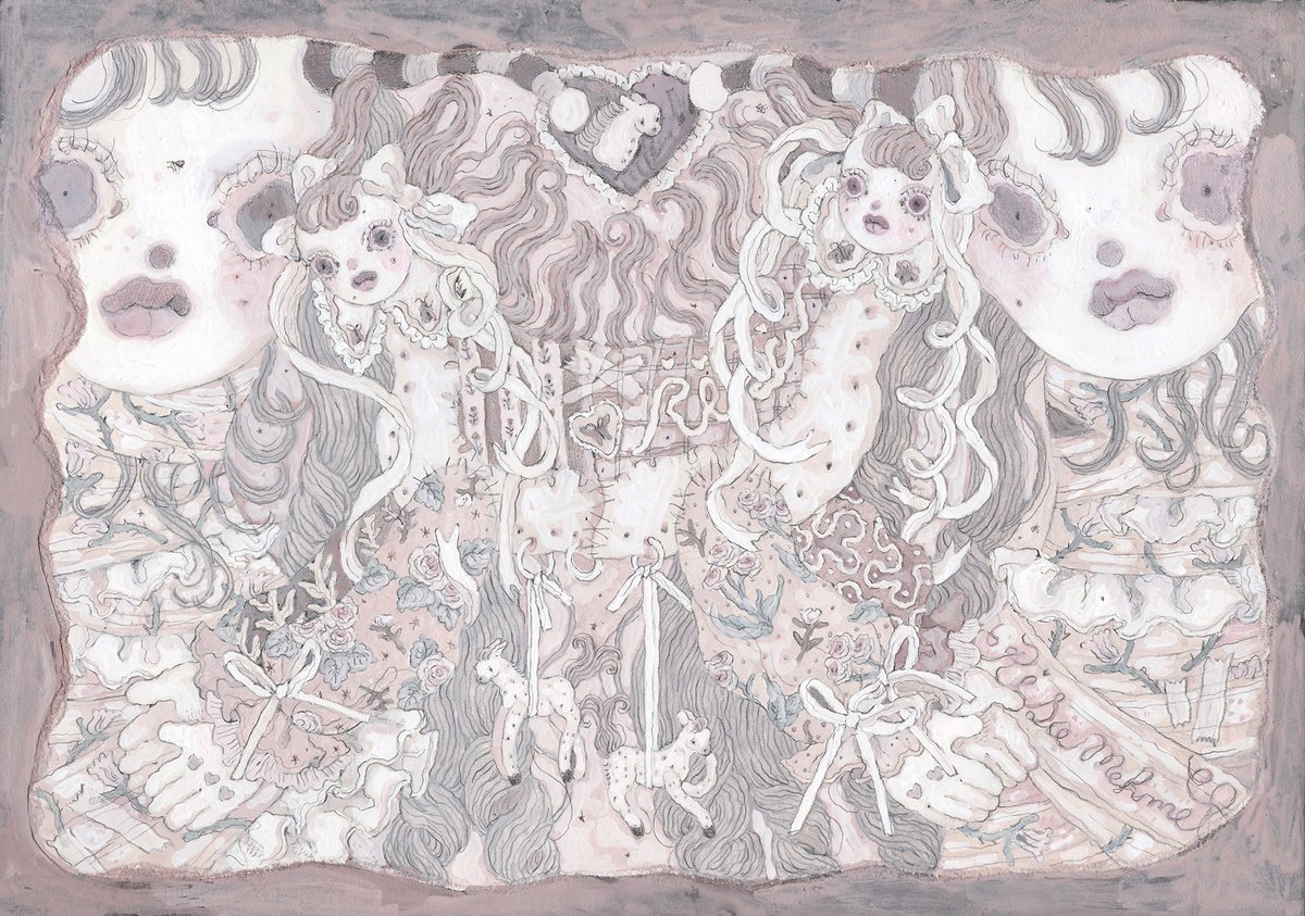 きっと馬ってこんな感じだよ
📝 shop Mさんのnew year展に向けて、馬を見せてくださいと呼びかけたら、馬なのかな？と首を傾げる子を連れて来てくれました。