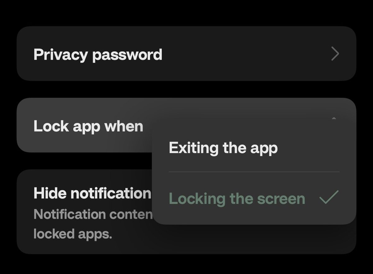 MicrosoftvApple's tweet image. Meanwhile OnePlus casually with the best app lock and hide in the industry.

&amp;gt; Separate privacy password
&amp;gt; Granular customisation on how you want it to work
&amp;gt; Can literally make the app look like it was uninstalled