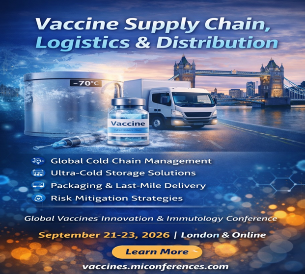 VaccineEvent's tweet image. 🚚 Vaccine Supply Chain &amp;amp; Distribution
At the GVX Immunology-2026, experts discuss cold-chain logistics, distribution networks, and resilient vaccine supply systems.
📅 Sept 21–23, 2026 | London &amp;amp; Online
📄Abstract: vaccines.miconferences.com/abstract-submi…
#GVX2026 #VaccineLogistics #ColdChain