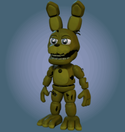 The beta World Spring Bonnie and Springtrap design are funny