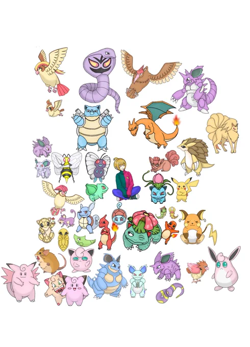 祝ポケモン30周年!! カントーポケモンを1日1匹描けたらなと。 図鑑No.0040 プクリン #ポケモン30周年 #ポケモン #イラスト